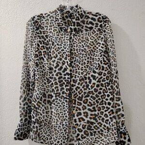 MARCIANO-SILK-SHIRT GOLDEN BOTOONS